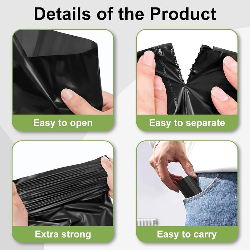 Dog Waste Bags, Poop Bags for Dogs, Extra Thick Strong Leak-Proof Doggy Bags 16 Rolls (240 Bags), Black