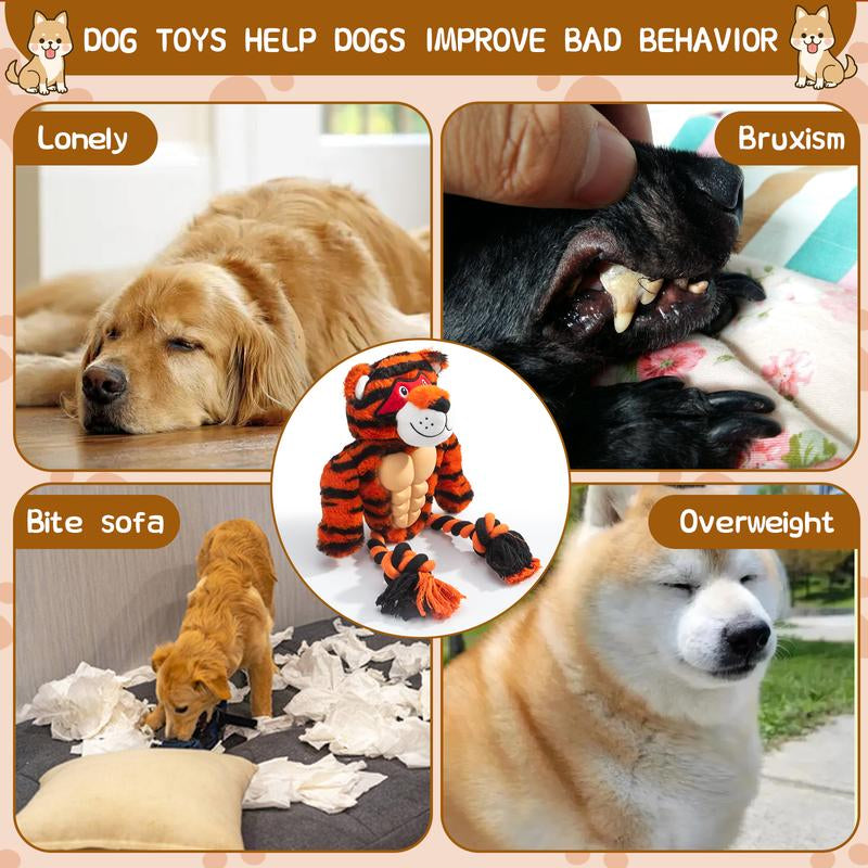 Calibonbon Tug of War-Dog Toy – Interactive Chew Toy for Medium & Large Dogs,Super Wear-Resistant Pet Chew Sticks, Indoor Outdoor Teeth-Grinding Teeth - Cleaning Toys, Dog Jaw Muscle Trainers, Anti-Destruction and Bite-Resistant Teething Toys