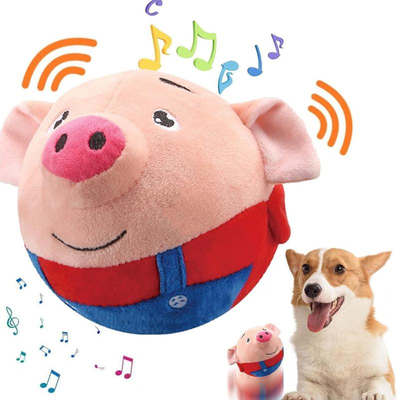 Bounce & Squeak! Rechargeable Jumping Pig Toy for Dogs & Cats – Interactive Play, Keep Pets Happy & Active