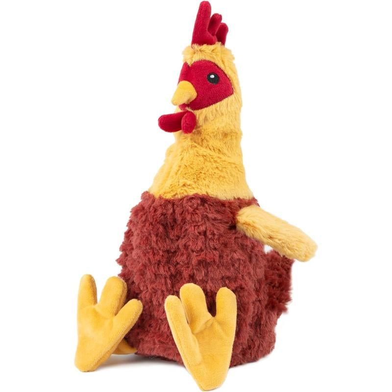 Best Pet Supplies Chicken Crinkle Plush Dog Toys for Interactive Play, Puppy and Senior Indoor Play, Colorful Chicken Toy Shape, Cute and Cuddly - Crinkle Chicken Bundle (Brown, Beige, Wine Red) Best Pet Supplies
