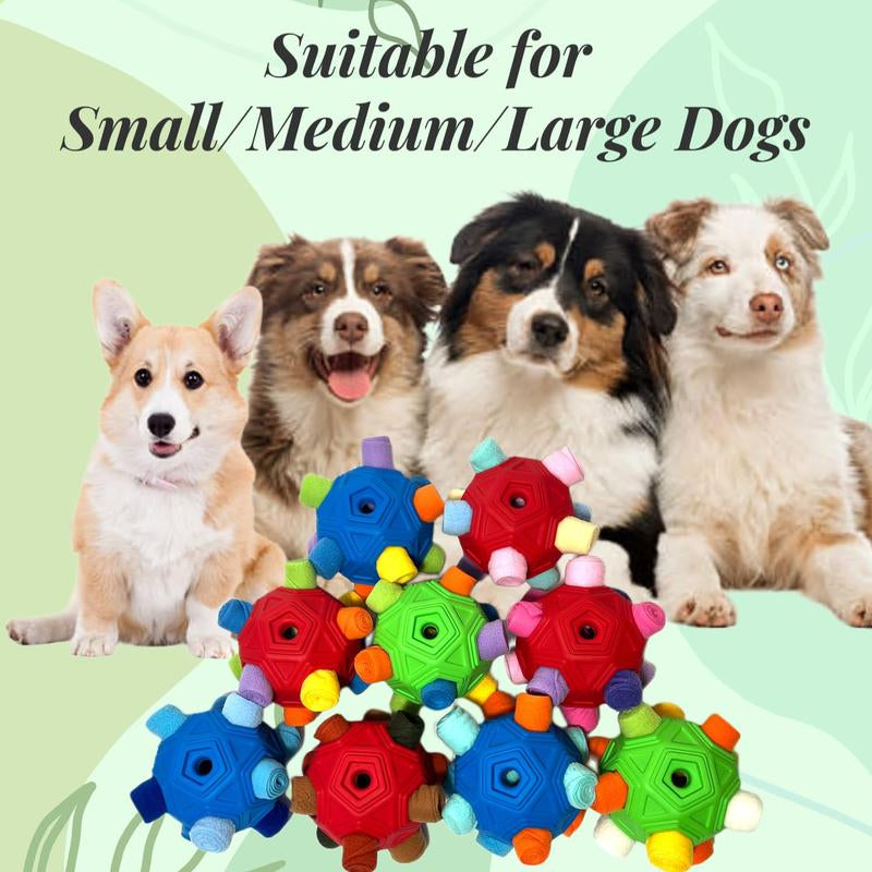 Ball for Dog Toys Unbreakable Upgrade Interactive Mat Puppy Dispenser Slow Feeder Puzzle Small Medium Large Pets (Blue Tangerine New)
