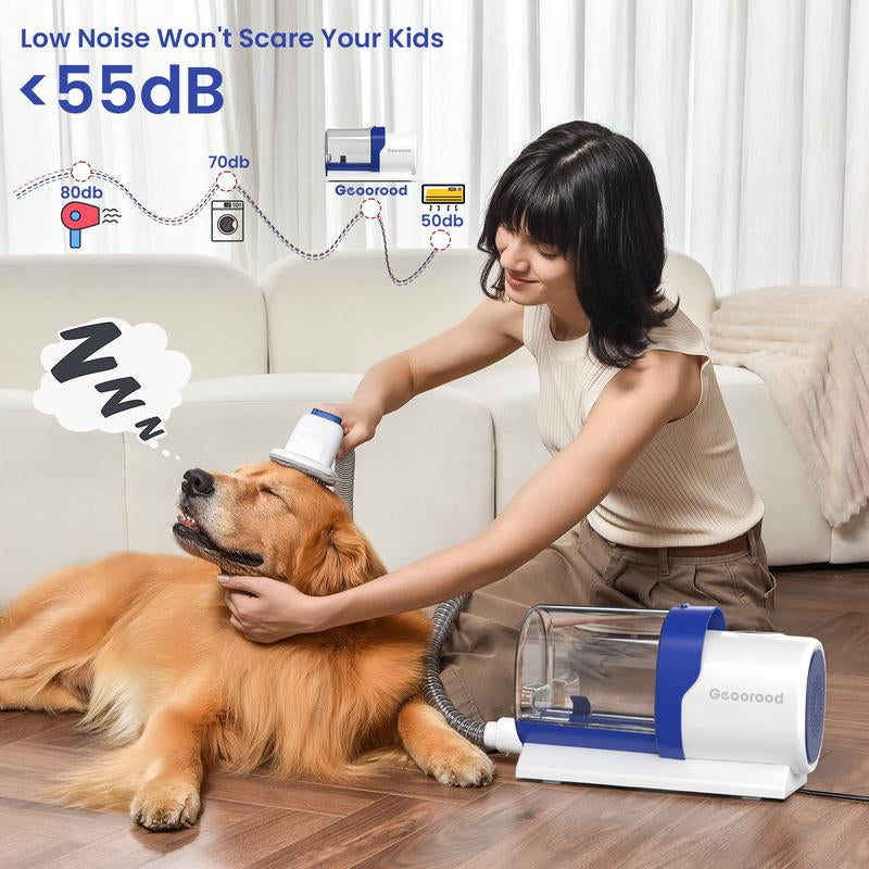 【Memorial Day】Geoorood Dog Grooming Vacuum, 13000Pa Dog Vacuum Brush for Shedding Grooming, Pet Grooming Vacuum, Dog Hair Vacuum Groomer, 2.5L Large Dog Grooming Kit , Pet Products #Tiktokshopflashsale