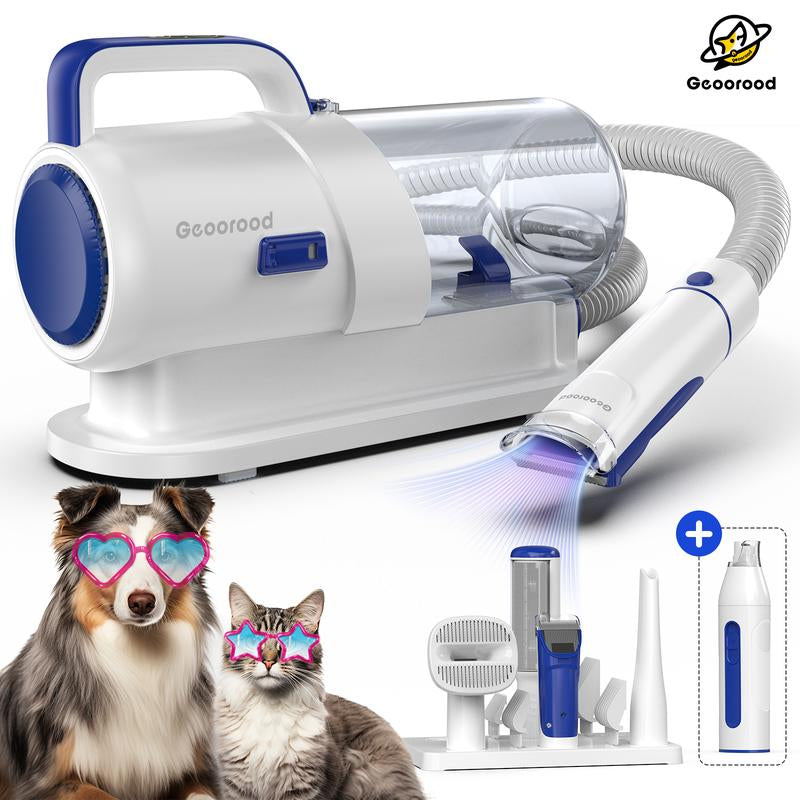 【Memorial Day】Geoorood Dog Grooming Vacuum, 13000Pa Dog Vacuum Brush for Shedding Grooming, Pet Grooming Vacuum, Dog Hair Vacuum Groomer, 2.5L Large Dog Grooming Kit , Pet Products #Tiktokshopflashsale