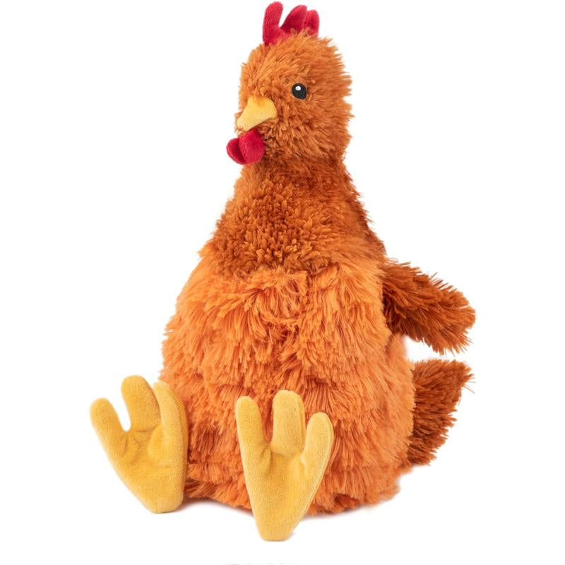 Best Pet Supplies Chicken Crinkle Plush Dog Toys for Interactive Play, Puppy and Senior Indoor Play, Colorful Chicken Toy Shape, Cute and Cuddly - Crinkle Chicken Bundle (Brown, Beige, Wine Red) Best Pet Supplies