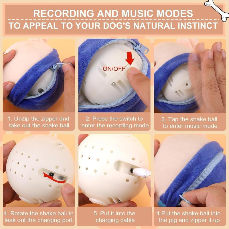 Bounce & Squeak! Rechargeable Jumping Pig Toy for Dogs & Cats – Interactive Play, Keep Pets Happy & Active