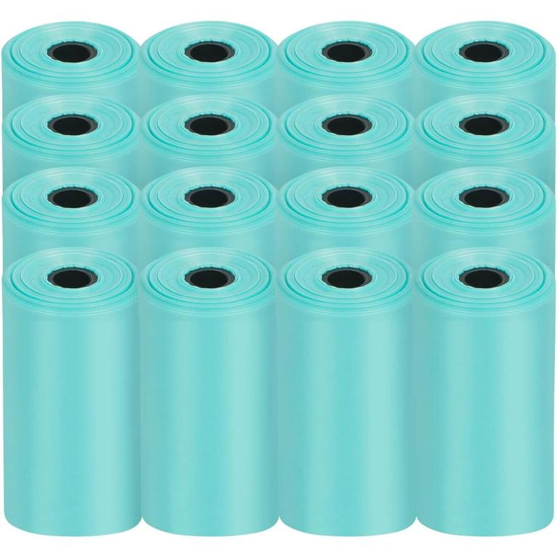 Dog Waste Bags, Poop Bags for Dogs, Extra Thick Strong Leak-Proof Doggy Bags 16 Rolls (240 Bags), Black
