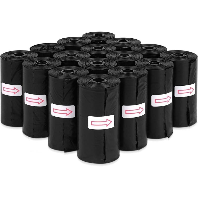 Dog Waste Bags, Poop Bags for Dogs, Extra Thick Strong Leak-Proof Doggy Bags 16 Rolls (240 Bags), Black