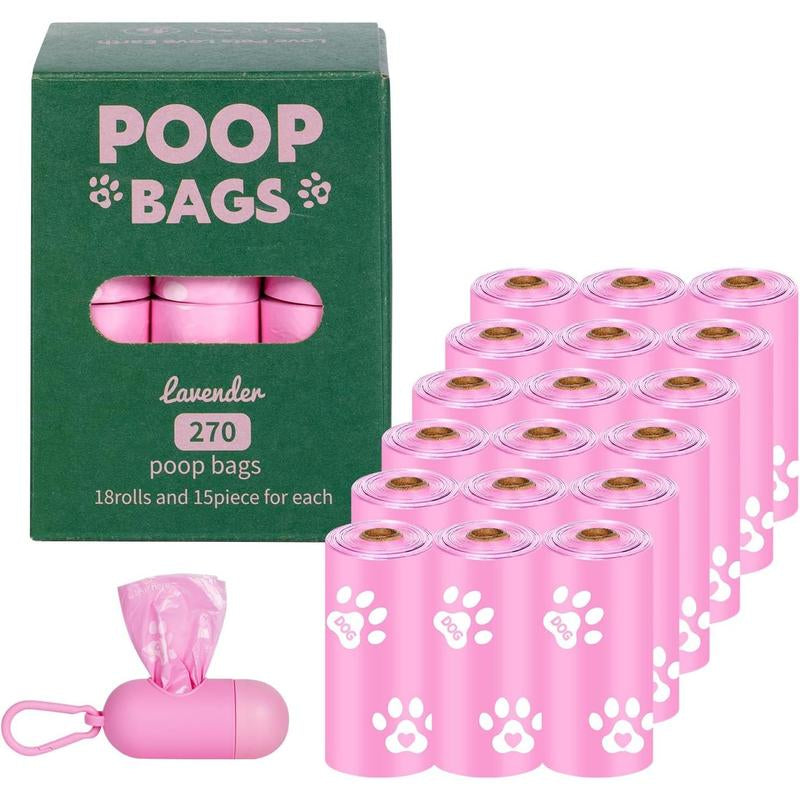 Dog Waste Bags, Poop Bags for Dogs, Extra Thick Strong Leak-Proof Doggy Bags 16 Rolls (240 Bags), Black