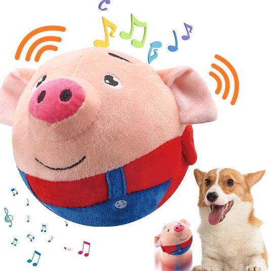 Bounce & Squeak! Rechargeable Jumping Pig Toy for Dogs & Cats – Interactive Play, Keep Pets Happy & Active