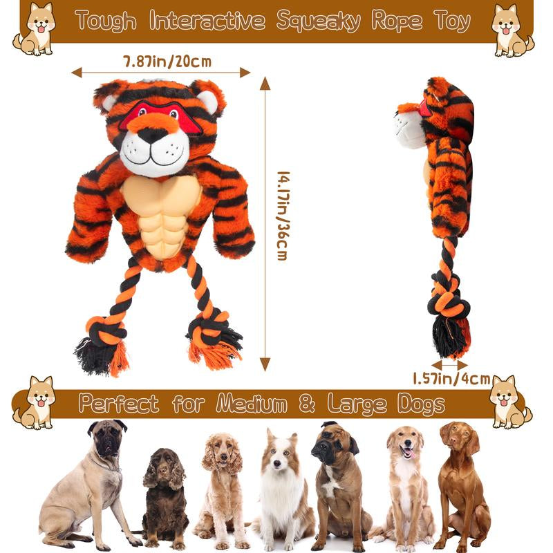 Calibonbon Tug of War-Dog Toy – Interactive Chew Toy for Medium & Large Dogs,Super Wear-Resistant Pet Chew Sticks, Indoor Outdoor Teeth-Grinding Teeth - Cleaning Toys, Dog Jaw Muscle Trainers, Anti-Destruction and Bite-Resistant Teething Toys
